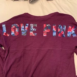 LOVE PINK maroon sweatshirt